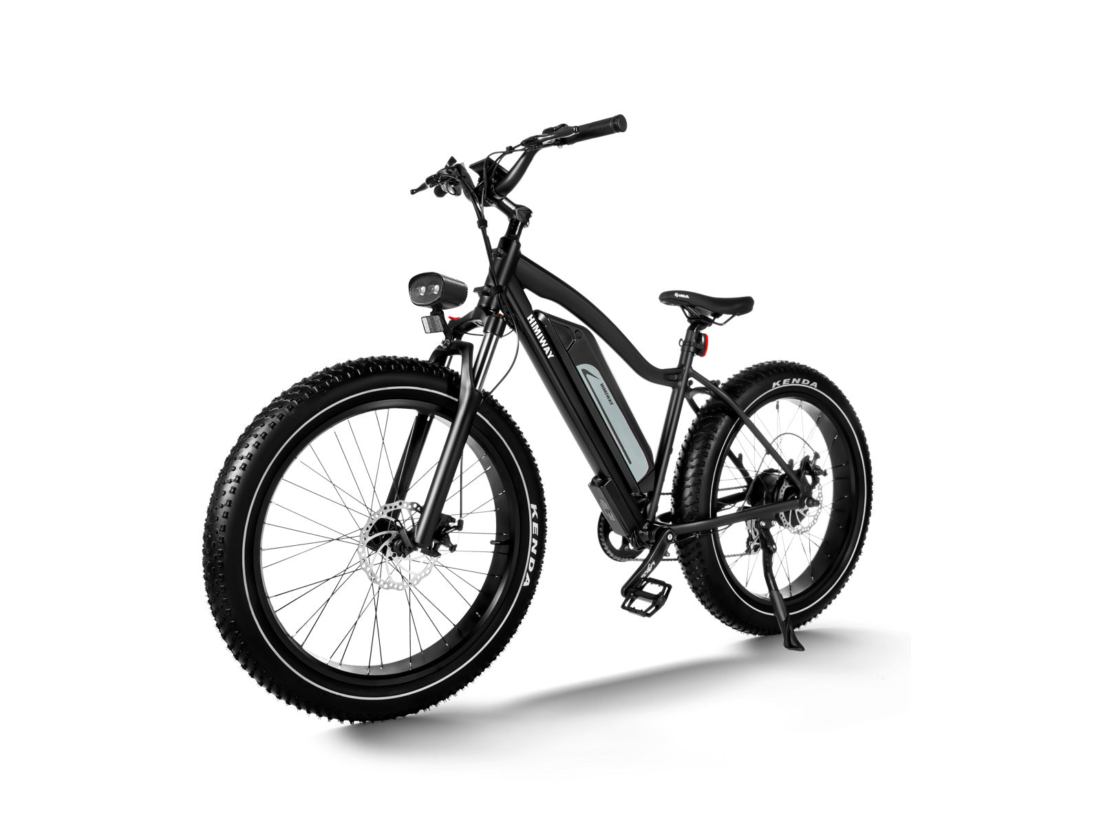 Himiway D3 Cruiser in Schwarz – All-Terrain E-Fatbike mit breiten Reifen, Federgabel und aufrechter Sitzposition für Komfort auf jedem Untergrund