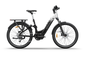 Himiway A7 Pro mit Farbverlauf in Weiß und Schwarz – Urbanes Step-Thru E-Bike mit Gepäckträger, breiten Reifen und stilvollem Design für Pendler mit Anspruch