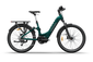 Himiway A7 Pro in Grün – Urbanes Step-Thru E-Bike mit Mittelmotor, Gepäckträger und breiten Reifen, gemacht für den täglichen Weg mit Stil und Komfort
